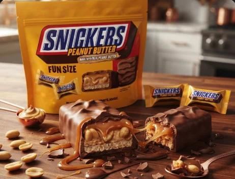 Imagen de Snickers creada con IA